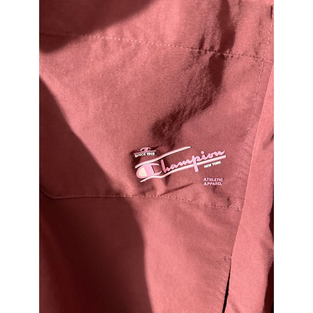 Champion Match Coaches Layering Piece Jacket Small Ruby NWT CPW253JK02 Maroon - Picture 3 of 8
